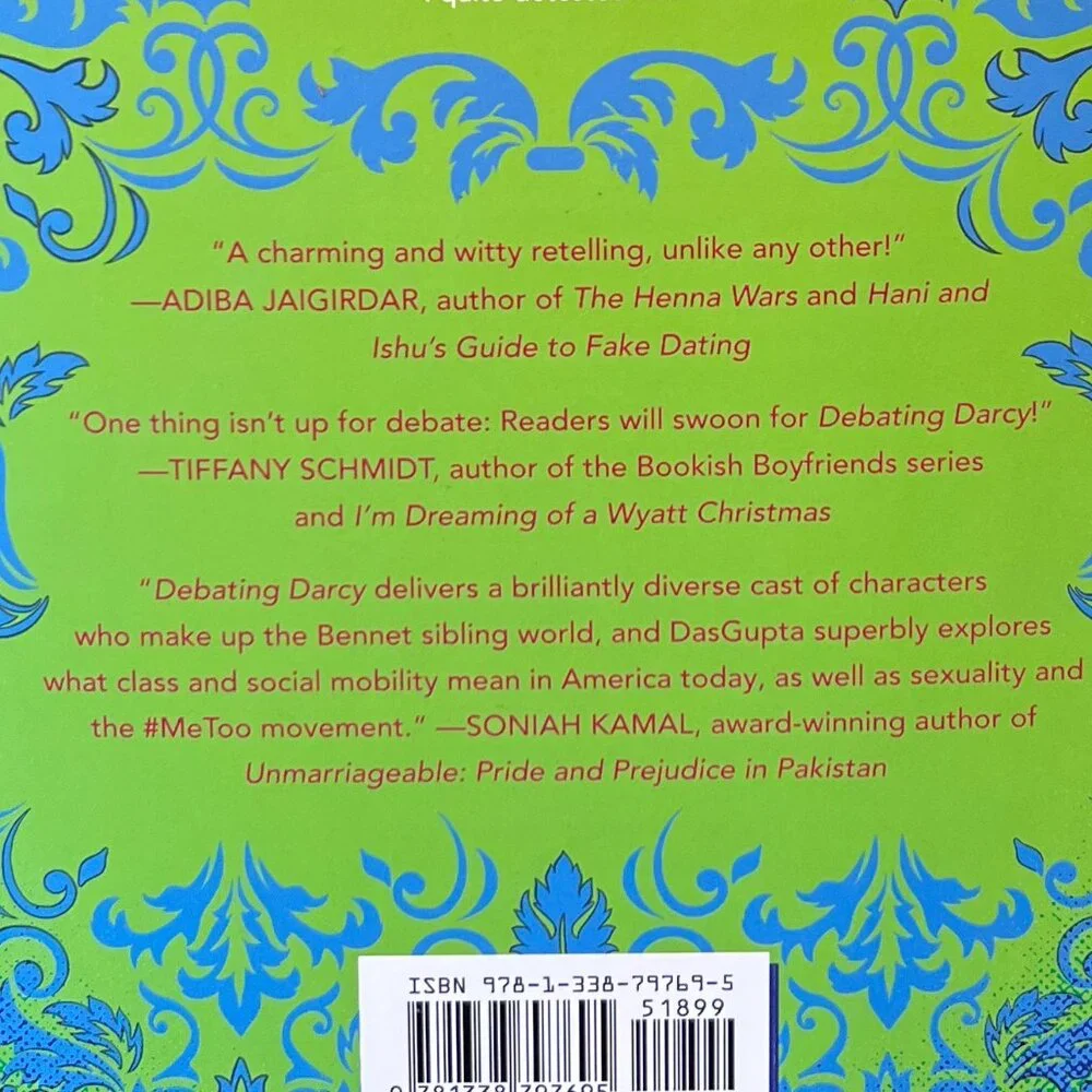 Debating Darcy Sayantani DasGupta Scholastic Press YA Fiction Novel Book NWT Rom